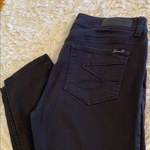 Seven 7 Black Jeans Skinny Skinny Size 8